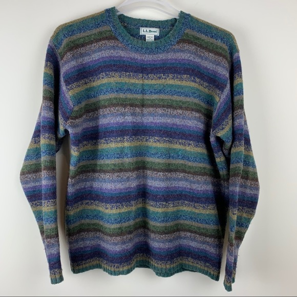 L.L. Bean Other - L.L. Bean Vintage Stripped Shetland Wool Sweater